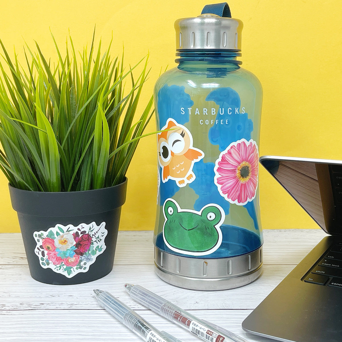 Wrapables Waterproof Vinyl Stickers for Water Bottles, Laptop, Phones, Skateboards, Decals for Teens