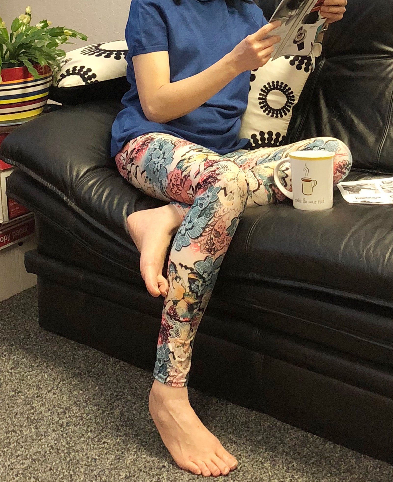 Wrapables Women's Ultra-Soft and Stretchy Printed Leggings for Activewear and Workout