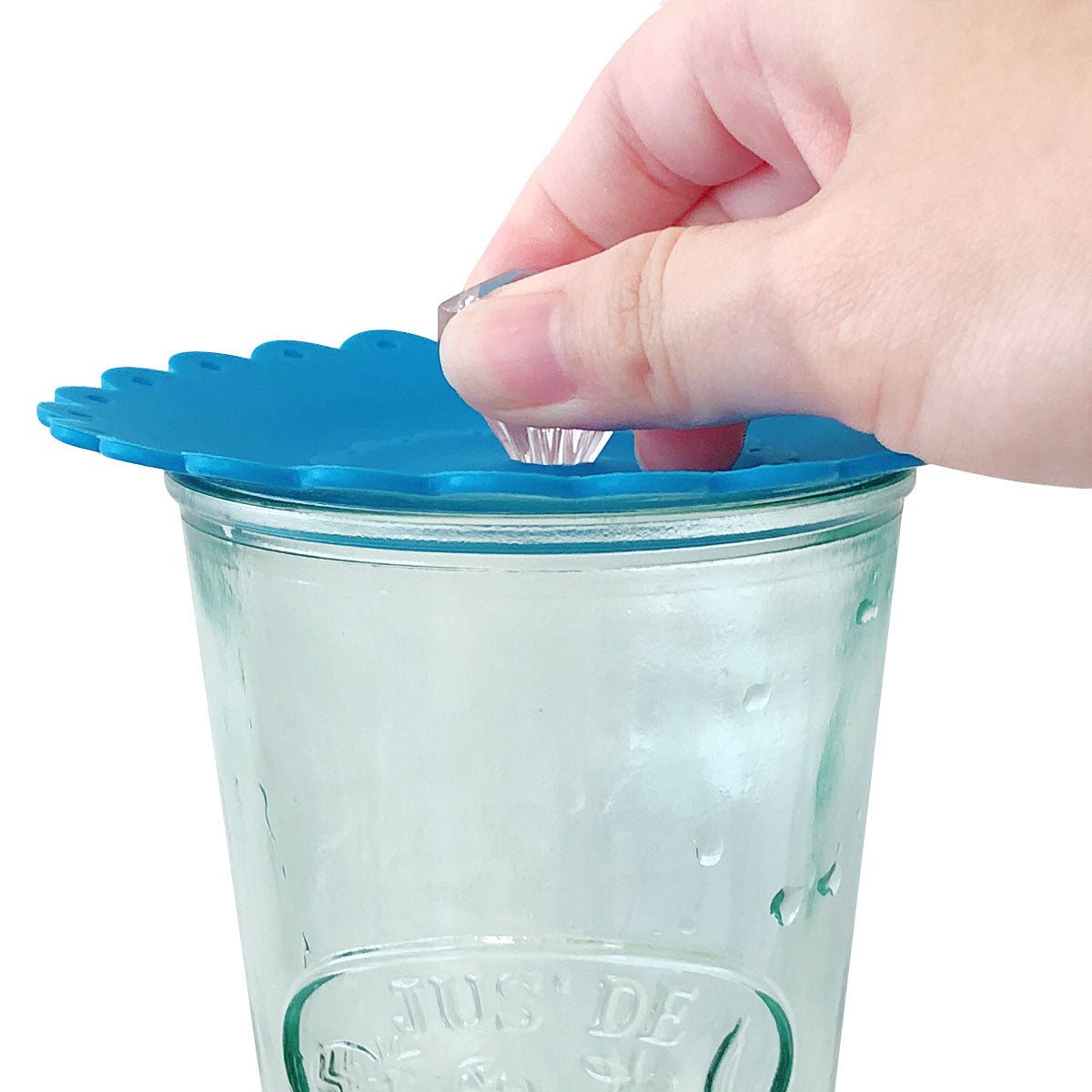 Wrapables Silicone Cup Lids, Anti-Dust Airtight Mug Covers for Hot and Cold Beverages (Set of 6)
