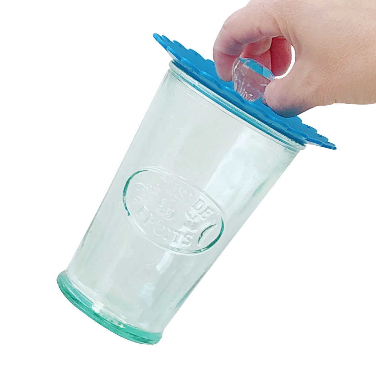 Wrapables Silicone Cup Lids, Anti-Dust Airtight Mug Covers for Hot and Cold Beverages (Set of 6)