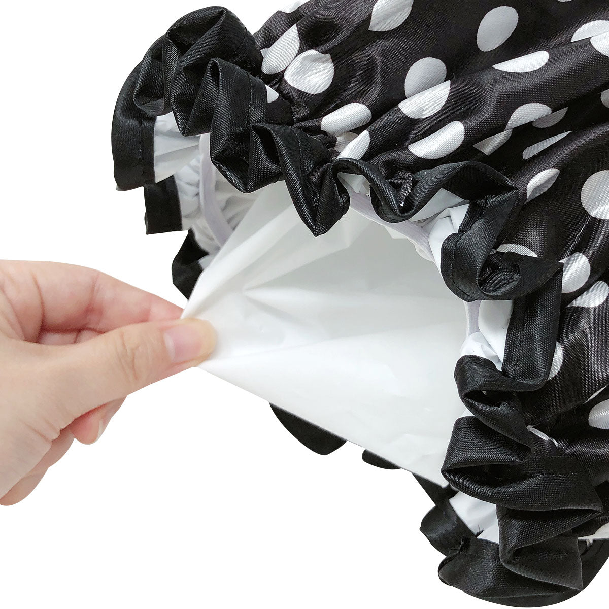 Wrapables Stylish Double Layer Waterproof Shower Caps (Set of 4)