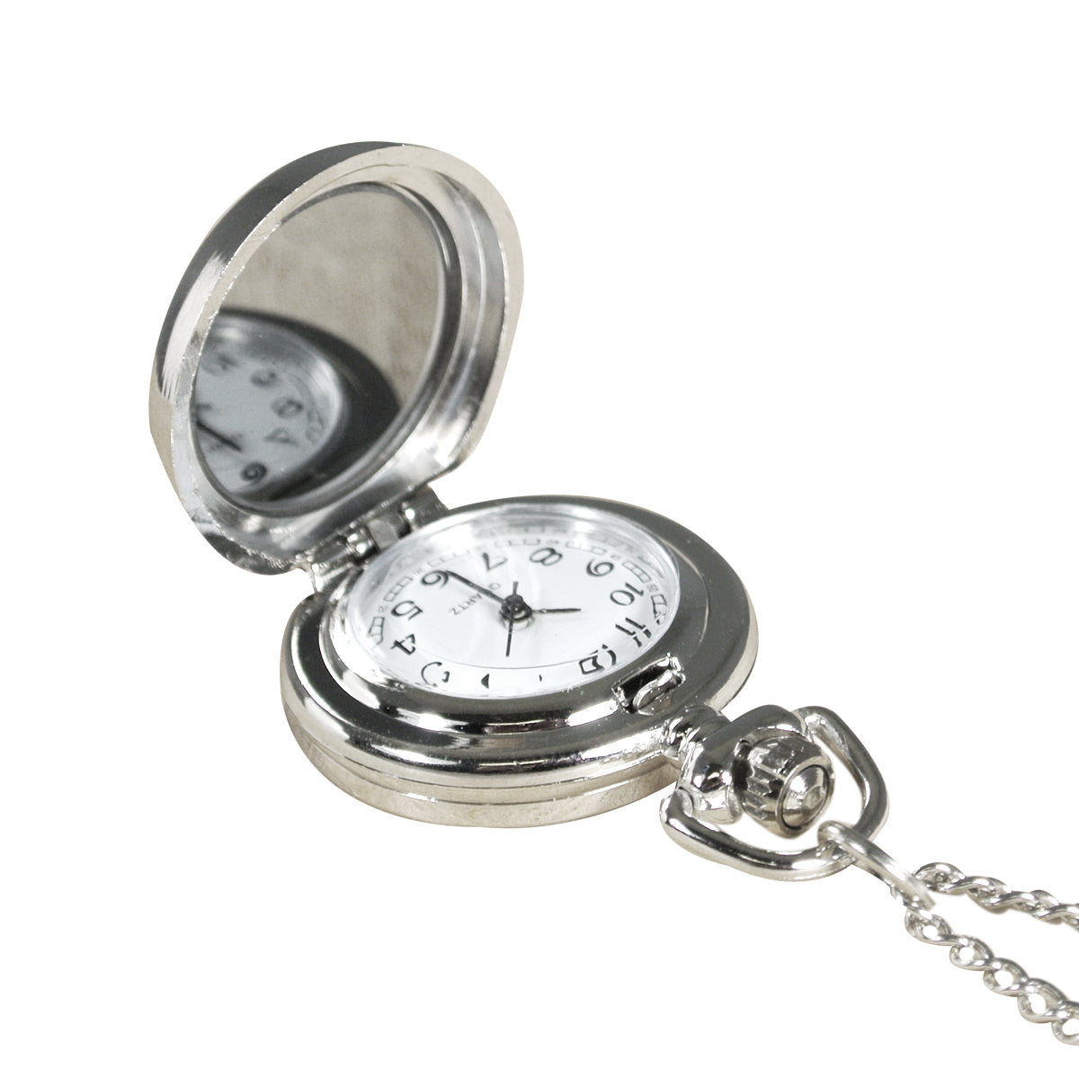 Wrapables Vintage Ceramic Quartz Locket Watch Necklace