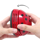 Wrapables Cute Portable Mini Vacuum Cleaner for Home and Office, Ladybug