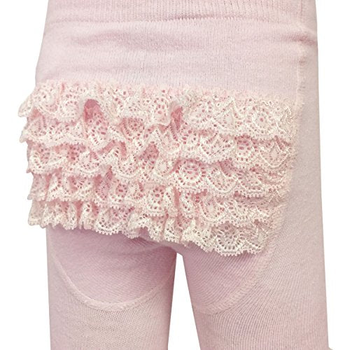 Wrapables Cotton Rhumba Tights for Baby Toddlers (Set of 2), 6-12 Mos