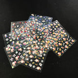 Wrapables 1700+ Kung Fu Santa Nail Stickers Nail Art 3D Nail Decal Sheets (50 sheets)