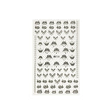 Wrapables 4 Sheets Nail Stickers Nail Art Set - Chandelier & Moroccan Nail Stickers (4 sheets)