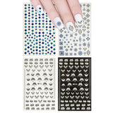 Wrapables 4 Sheets Nail Stickers Nail Art Set - Chandelier & Moroccan Nail Stickers (4 sheets)