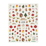 Wrapables 3 Sheets Jolly Animals Christmas Nail Art Christmas Nail Stickers