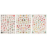 Wrapables 3 Sheets Jolly Animals Christmas Nail Art Christmas Nail Stickers