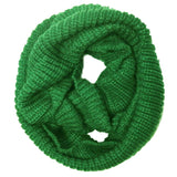 Wrapables Solid Color Warm Winter Knit Infinity Scarf, Kelly Green