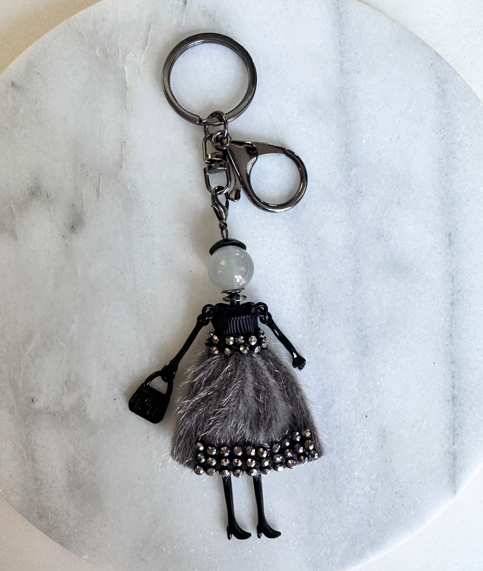 Handmade Leather Pom Pom Keychain For Lovers Designer Car And Bag
