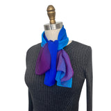 Wrapables Lightweight Sheer Solid Color Georgette Scarf, Blue & Purple