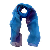 Wrapables Lightweight Sheer Solid Color Georgette Scarf, Blue & Purple