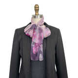 Wrapables Lightweight Sheer Silky Feeling Georgette Scarf, Lotus on Pink