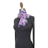 Wrapables Lightweight Sheer Silky Feeling Georgette Scarf, Lavender Peony