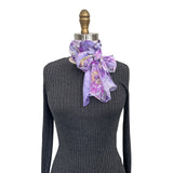 Wrapables Lightweight Sheer Silky Feeling Georgette Scarf, Lavender Peony