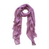 Wrapables Lightweight Sheer Solid Color Georgette Scarf, Puce Pink