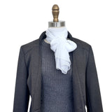 Wrapables Lightweight Sheer Solid Color Georgette Scarf, White