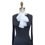 Wrapables Lightweight Sheer Solid Color Georgette Scarf, White