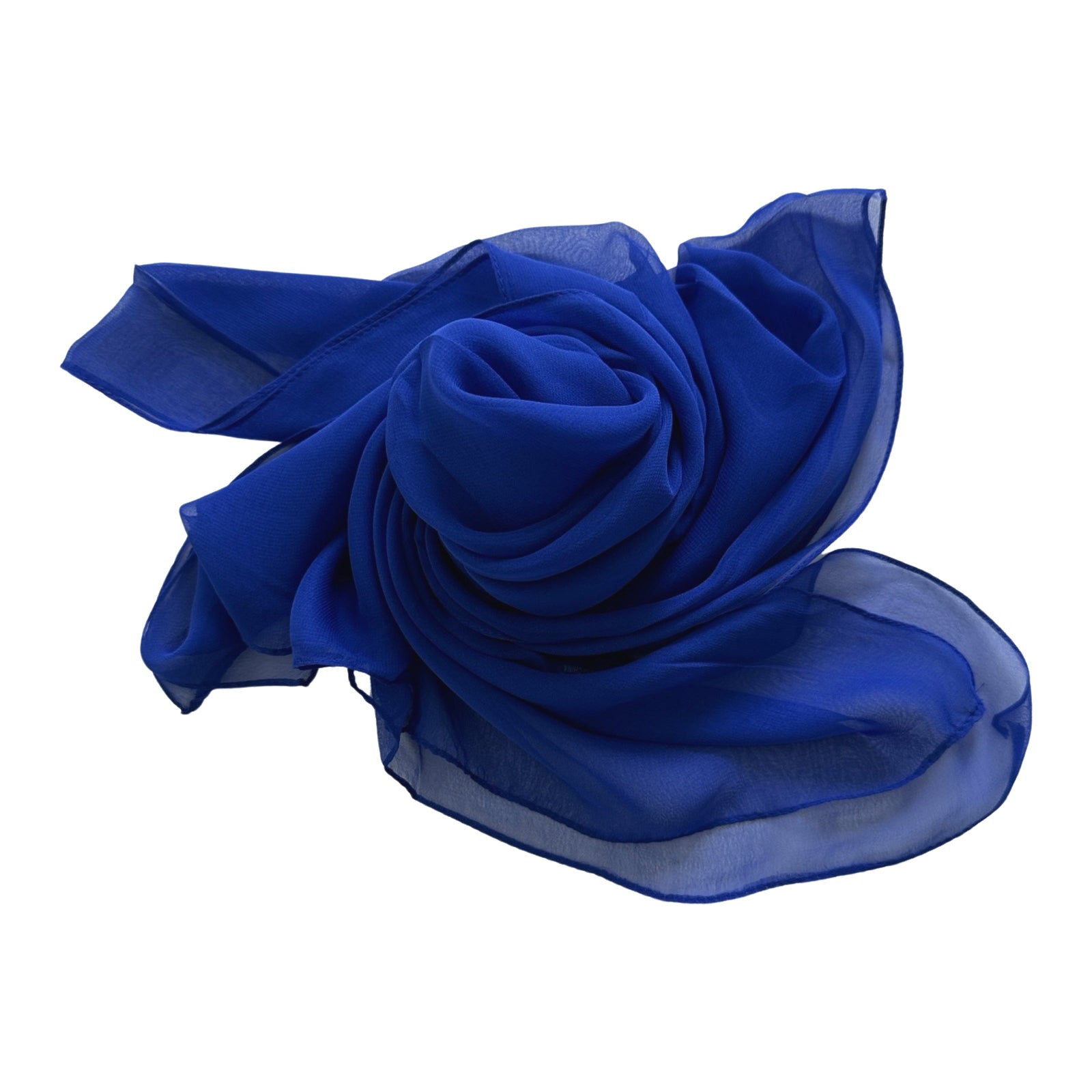 Wrapables Lightweight Sheer Solid Color Georgette Scarf, Blue