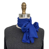 Wrapables Lightweight Sheer Solid Color Georgette Scarf, Blue