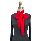 Wrapables Lightweight Sheer Solid Color Georgette Scarf, Red