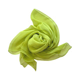 Wrapables Lightweight Sheer Solid Color Georgette Scarf, Apple Green