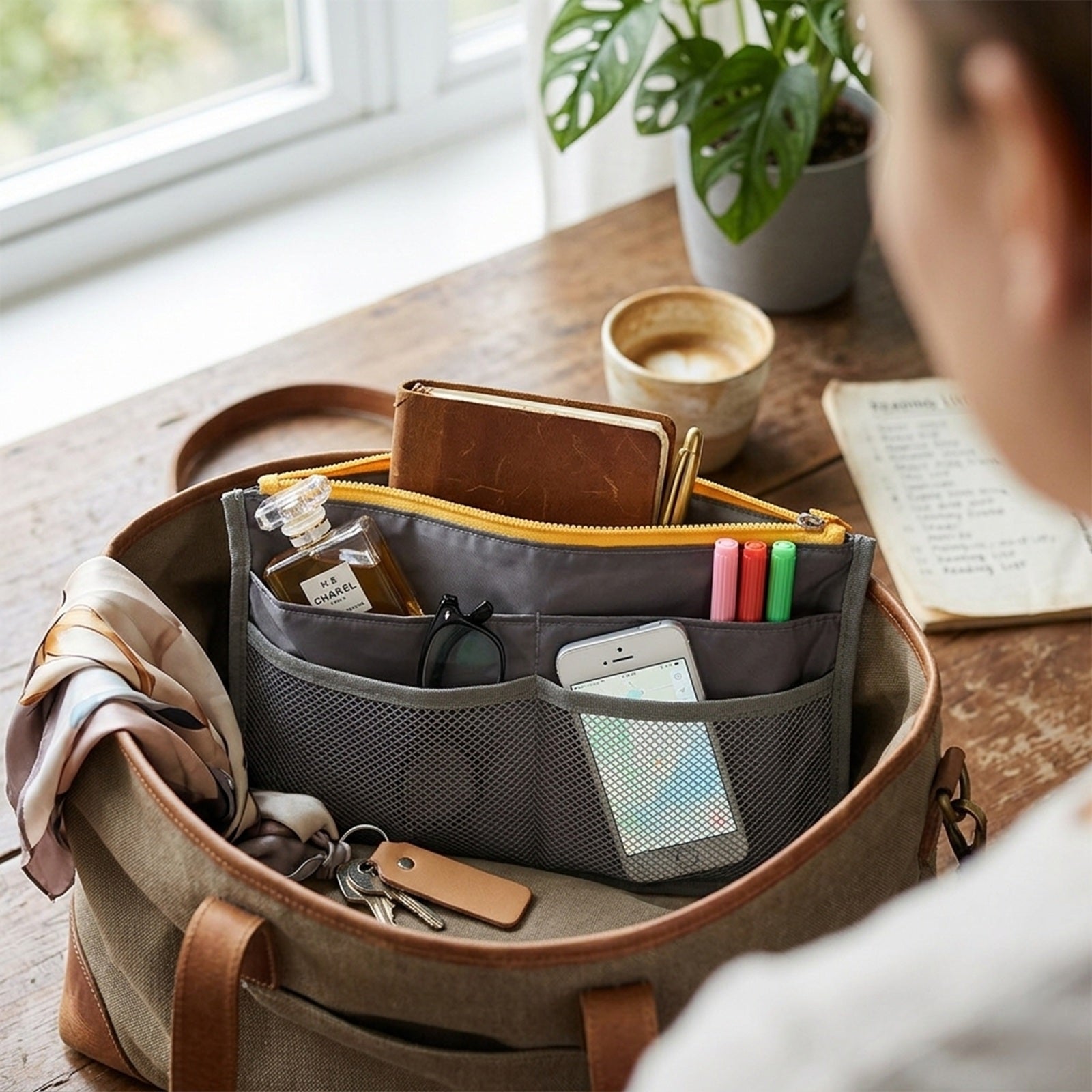 Wrapables Bag Insert Organizer, Travel Bag Organizer