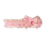 Polka Dot Bow Baby Headband with Ruffles