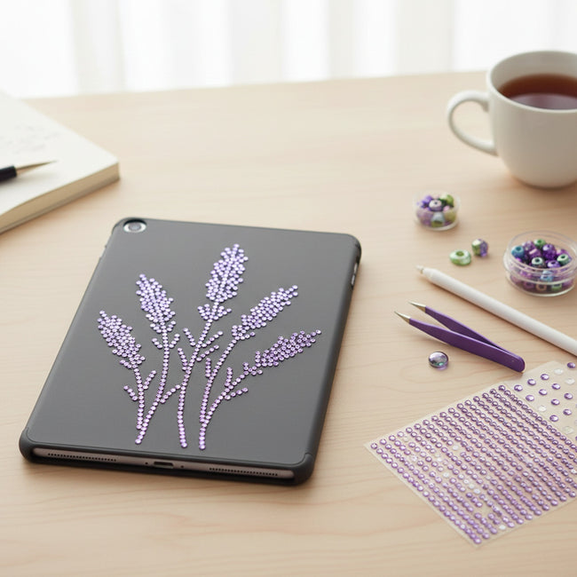 Wrapables Purple Crystal Diamond Sticker 4mm Adhesive Rhinestones, 846 pieces