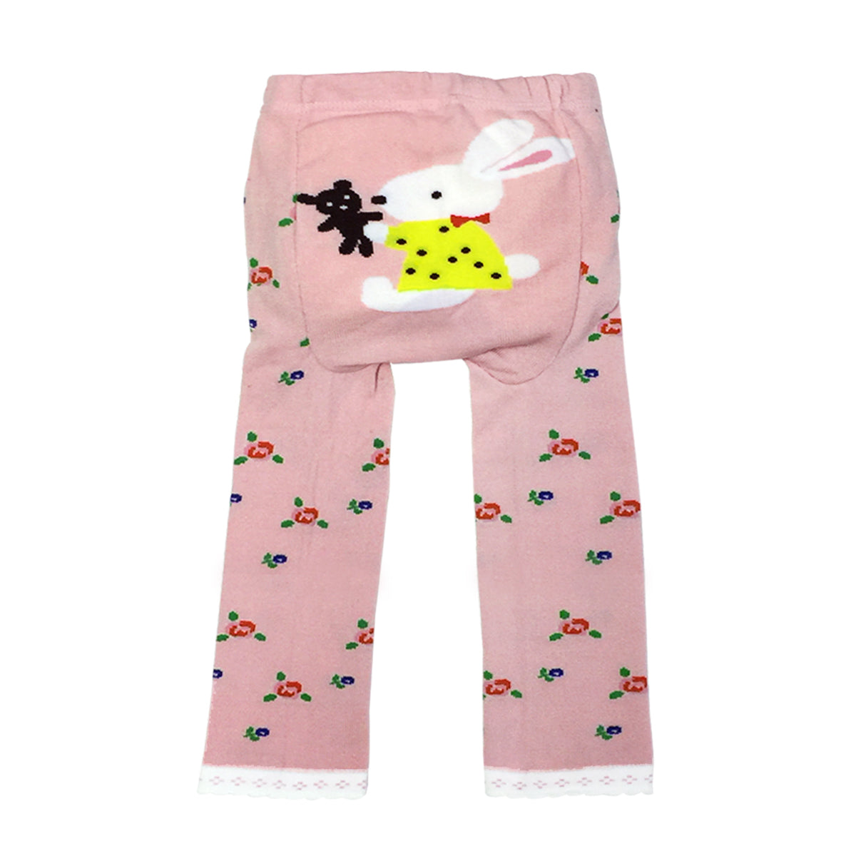 Wrapables Baby and Toddler Animal Leggings (Set of 3), 24 to 36 months, Pink and Yellow