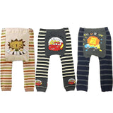 Wrapables Baby and Toddler Animal Leggings (Set of 3), 6 to 12 months, Piano Cars