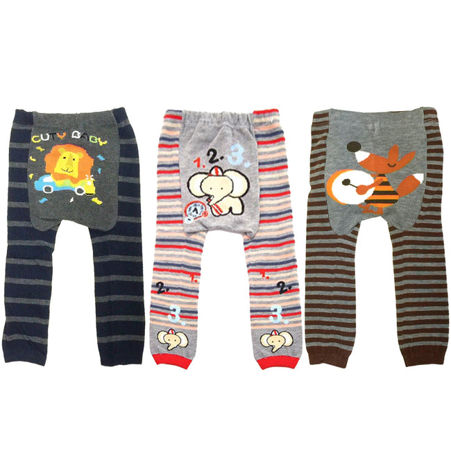Wrapables Baby and Toddler Animal Leggings (Set of 3), 24 to 36 months, Adventure Time