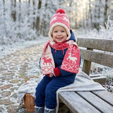 Wrapables Children's Reindeer Hat and Scarf Set