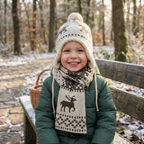 Wrapables Children's Reindeer Hat and Scarf Set