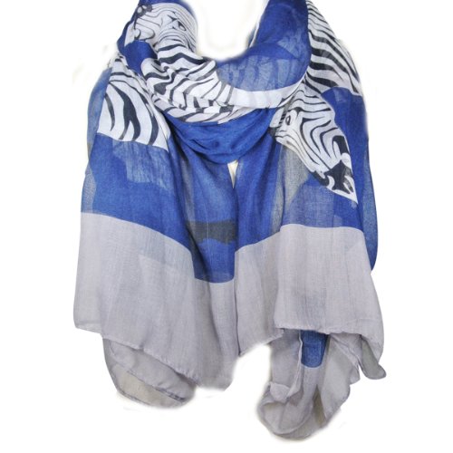 Wrapables Large Zebra Pattern Scarf