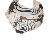 Wrapables Large Zebra Pattern Scarf