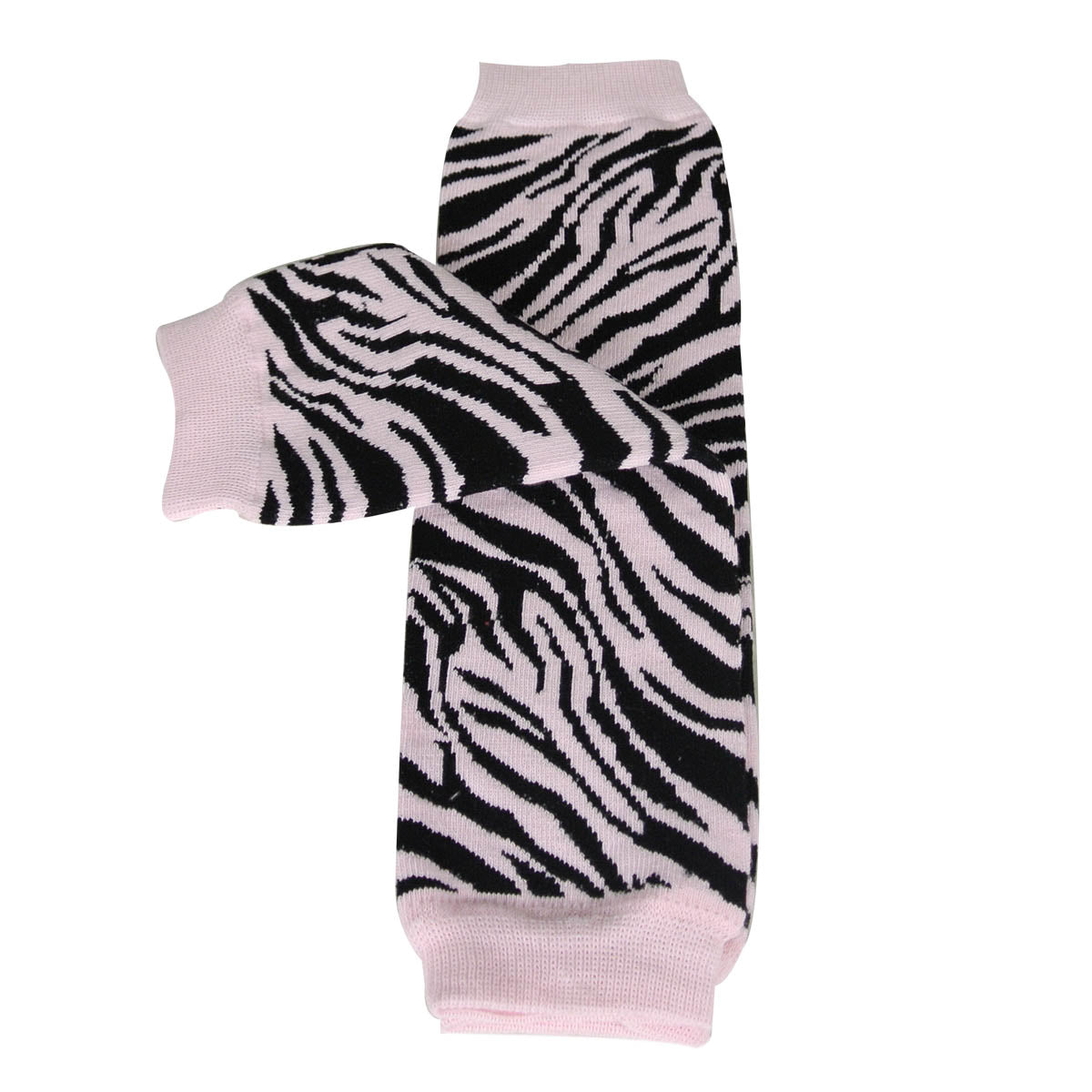 Wrapables Colorful Baby & Toddler Leg Warmers, Pink Zebra