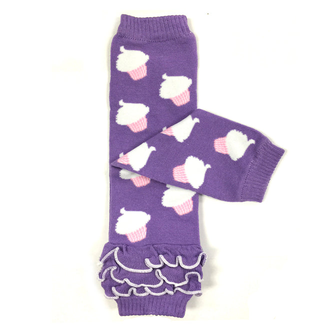 Wrapables Colorful Baby & Toddler Leg Warmers, Cupcakes