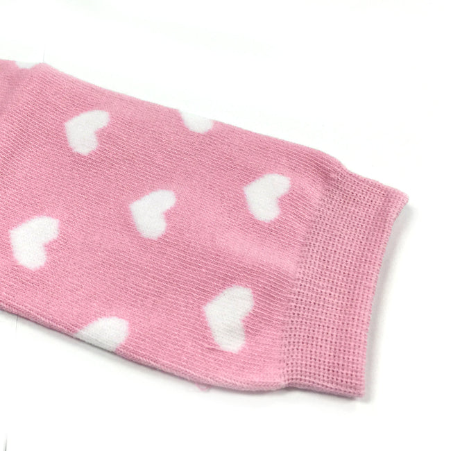 Wrapables Colorful Baby & Toddler Leg Warmers, Hearts Pink