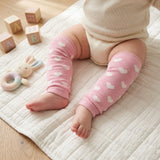 Wrapables Colorful Baby & Toddler Leg Warmers, Hearts Pink