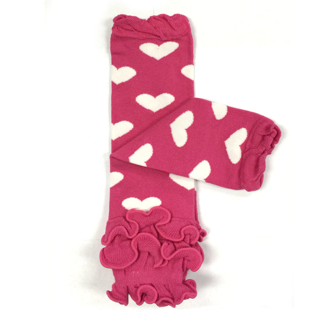 Wrapables Colorful Baby & Toddler Leg Warmers, Hearts & Ruffles