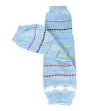 Wrapables Colorful Baby & Toddler Leg Warmers, Rainbow & Clouds