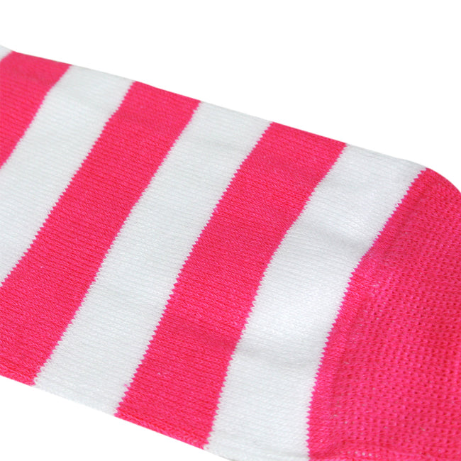 Wrapables Colorful Baby & Toddler Leg Warmers, Stripes Pink & White