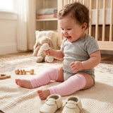 Wrapables Colorful Baby & Toddler Leg Warmers, Solid Pink