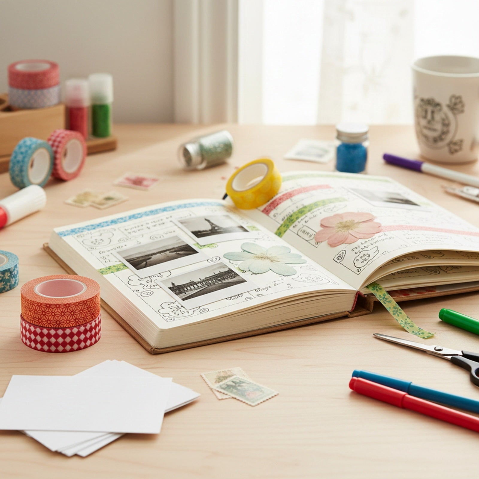 Warm Tones Japanese Washi Masking Tape (Set of 3)