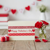 Wrapables Red Love Japanese Washi Masking Tape (Set of 3)