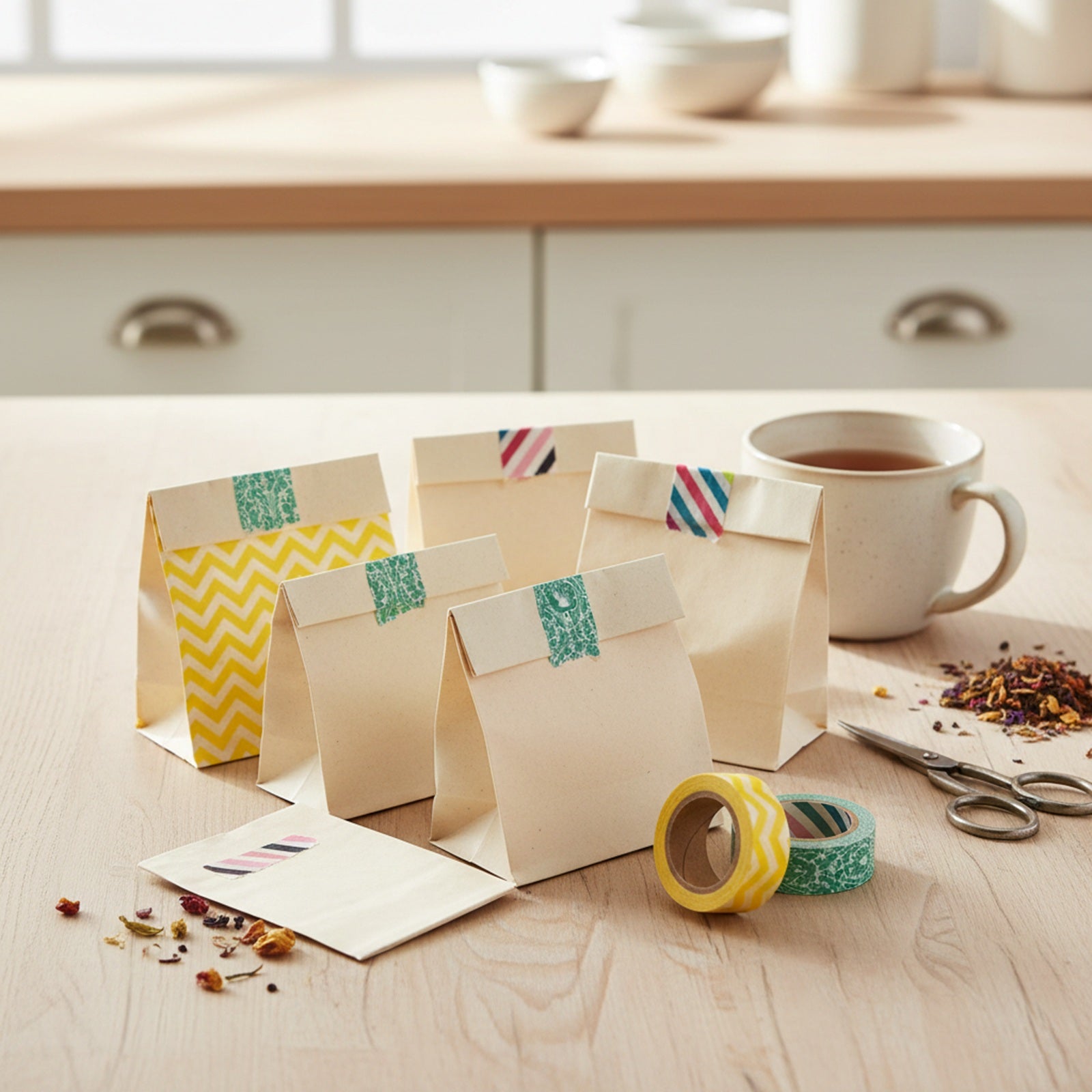 Wrapables Stripes, Waves, & D?cor Japanese Washi Masking Tape (Set of 3)