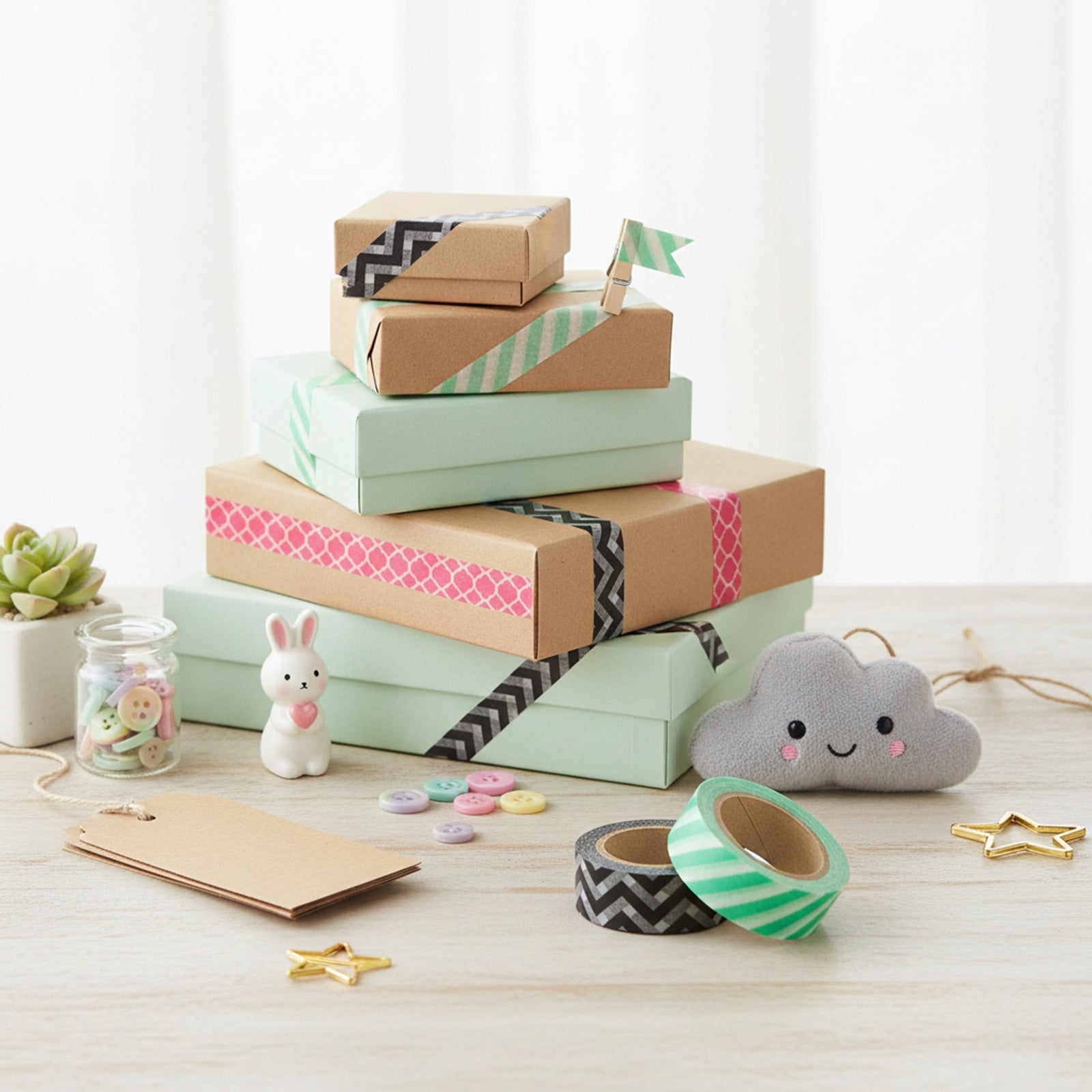Wrapables Random Direction Japanese Washi Masking Tape (Set of 3)