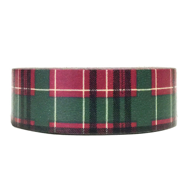 Plaid Pattern Japanese Washi Masking Tape - Christmas Plaid